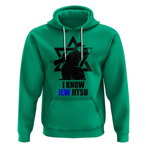 Funny Jiu Jitsu Hoodie I Know Jew Jitsu Jewish Martial Arts Pun Joke TS02 Irish Green Printyourwear
