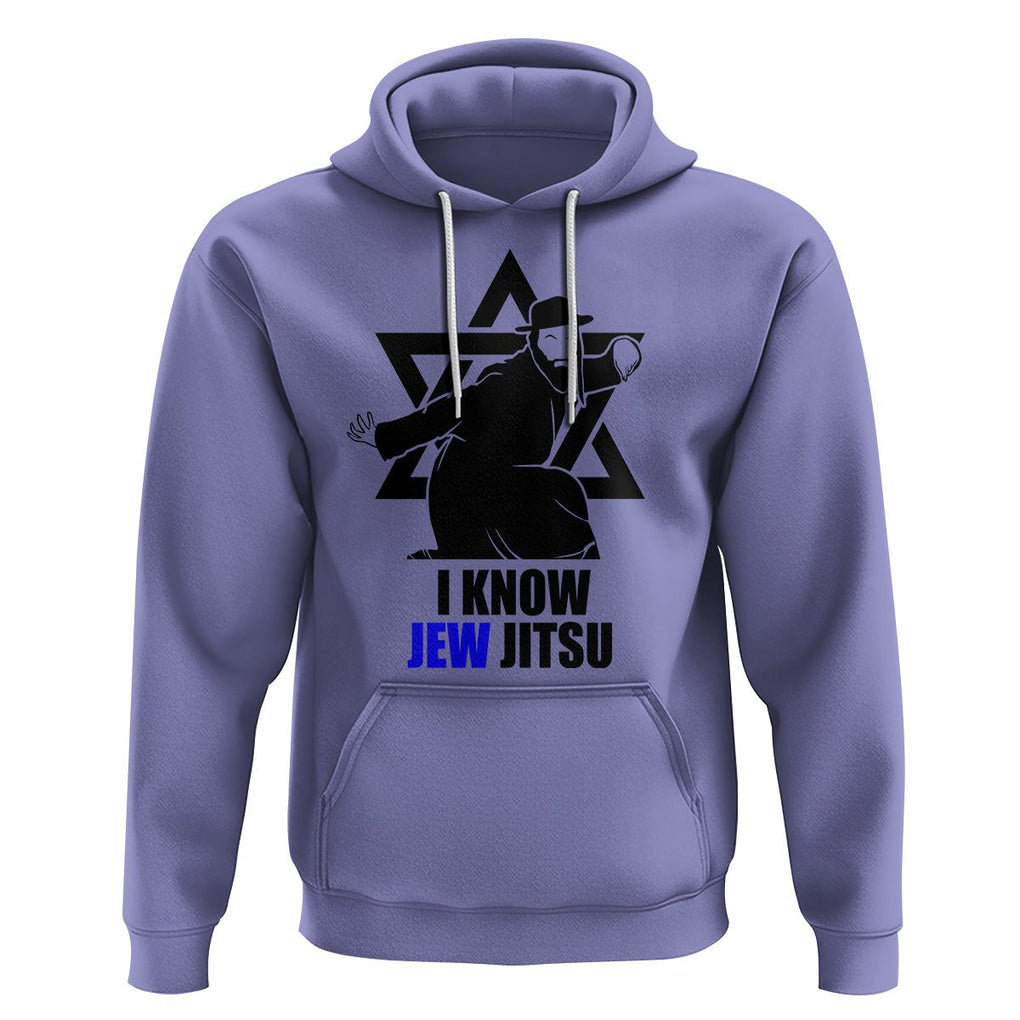 Funny Jiu Jitsu Hoodie I Know Jew Jitsu Jewish Martial Arts Pun Joke TS02 Violet Printyourwear