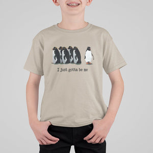 Penguin Meme T Shirt For Kid I Just Gotta Be Me Funny Penguin Meme Trending TS02 Sand Printyourwear