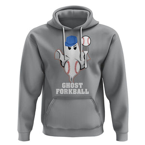 Funny Baseball Hoodie Ghost Forkball TS02 Sport Gray Printyourwear