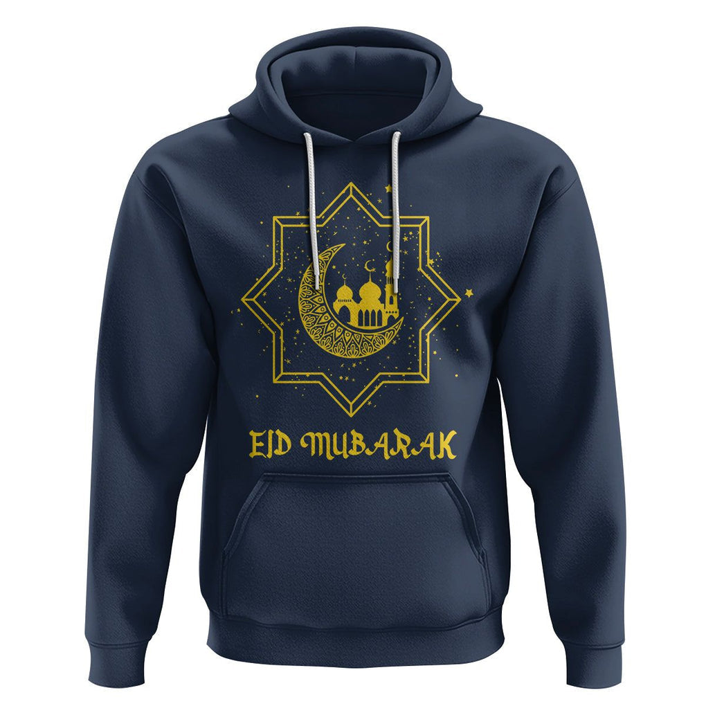 Eid Mubarak Hoodie Arabic Muslim Eid Al-Fitr Ramadan Mubarak Fasting TS02 Navy Printyourwear