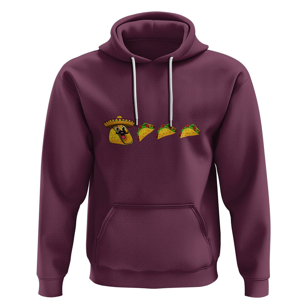 Funny Taco Lover Hoodie Pie Eating Tacos Mexico Cinco De Mayo TS02 Maroon Printyourwear