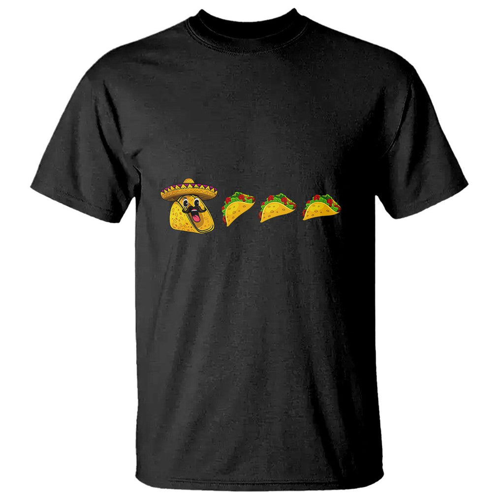 Funny Taco Lover T Shirt Pie Eating Tacos Mexico Cinco De Mayo TS02 Black Printyourwear