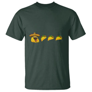 Funny Taco Lover T Shirt Pie Eating Tacos Mexico Cinco De Mayo TS02 Dark Forest Green Printyourwear