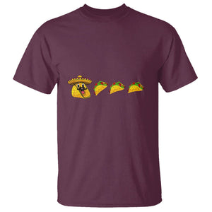 Funny Taco Lover T Shirt Pie Eating Tacos Mexico Cinco De Mayo TS02 Maroon Printyourwear