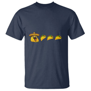 Funny Taco Lover T Shirt Pie Eating Tacos Mexico Cinco De Mayo TS02 Navy Printyourwear