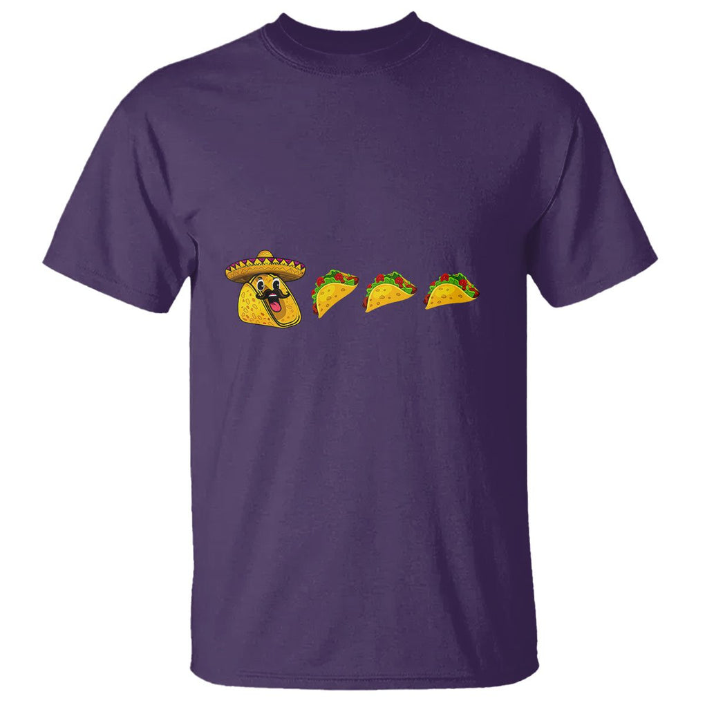 Funny Taco Lover T Shirt Pie Eating Tacos Mexico Cinco De Mayo TS02 Purple Printyourwear