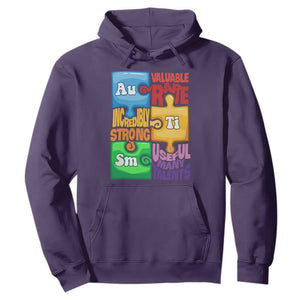 Puzzle Autism Definition Hoodie Support Understand Love Accept Embrace Neurodiversity TS02 Purple Printyourwear