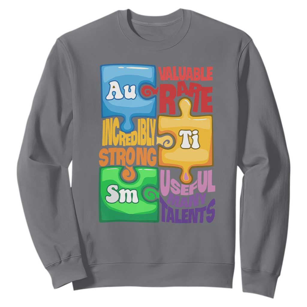 Puzzle Autism Definition Sweatshirt Support Understand Love Accept Embrace Neurodiversity TS02 Charcoal Printyourwear