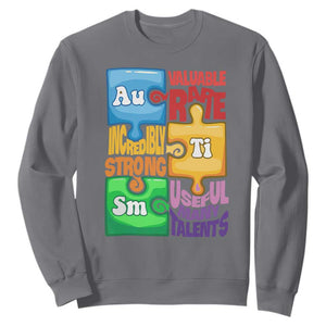 Puzzle Autism Definition Sweatshirt Support Understand Love Accept Embrace Neurodiversity TS02 Charcoal Printyourwear