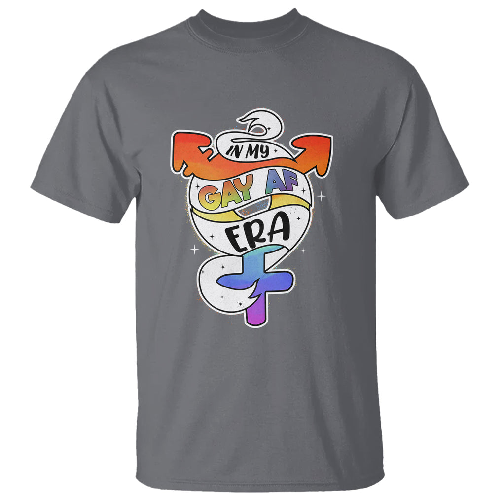 Gay Pride T Shirt In My Gay AF Era Proud LGBT LGBTQ Community TS02 Charcoal Printyourwear