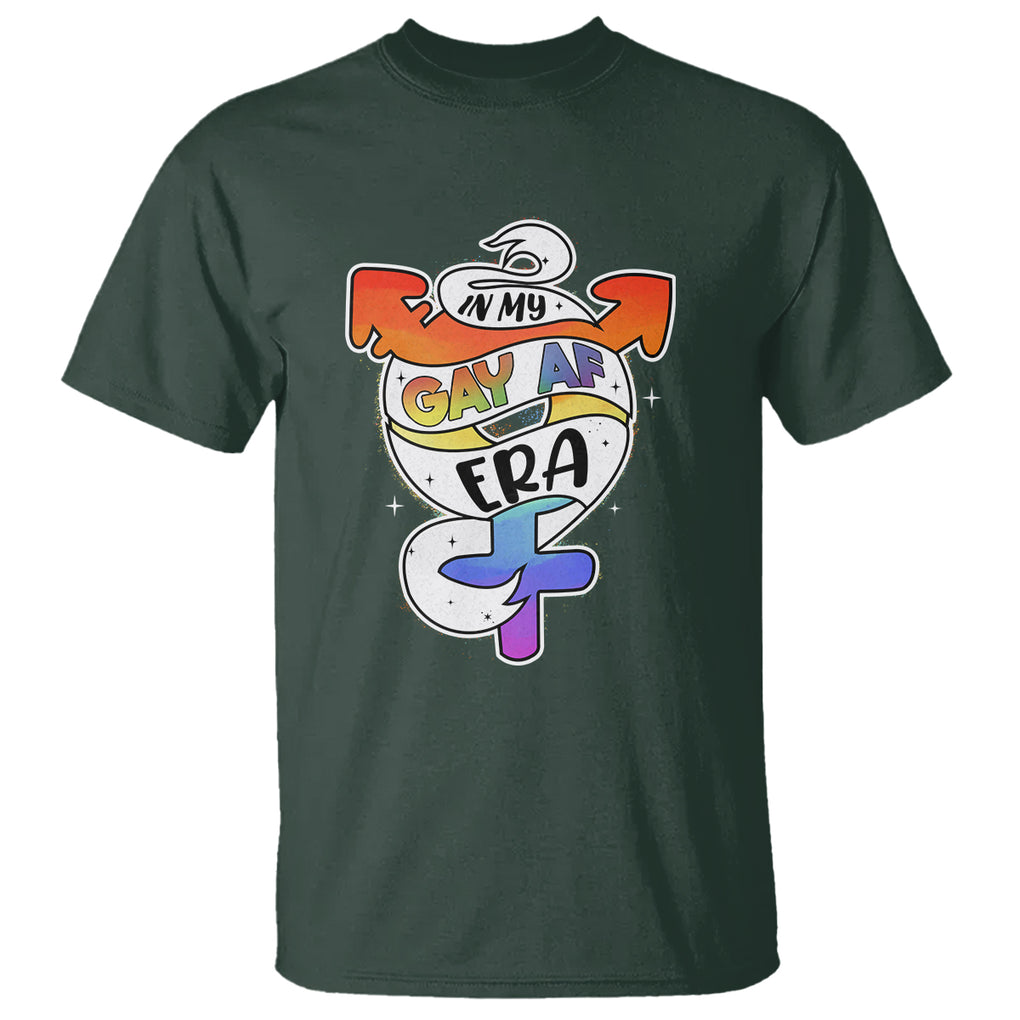 Gay Pride T Shirt In My Gay AF Era Proud LGBT LGBTQ Community TS02 Dark Forest Green Printyourwear