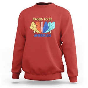 Proud To Be Asian American Sweatshirt AAPI Heritage Month Untiy Pride TS02 Red Printyourwear