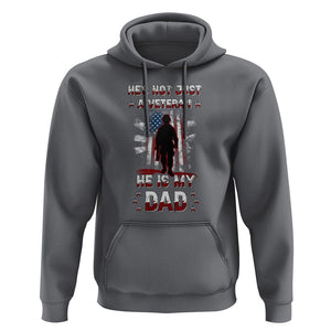 Veteran Dad Hoodie He Is Not Just A Veteran He Is My Dad My Hero TS02 Charcoal Print Your Wear