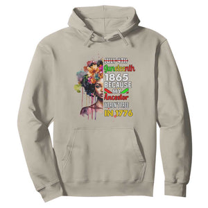 Juneteenth 1865 Hoodie Because My Ancestor Weren't Free In 1776 Afro Black Queen TS02 Sand Print Your Wear