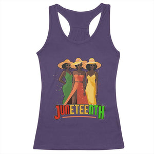 Juneteenth 1865 Racerback Tank Top Beautiful Black Women Melanin TS02 Purple Print Your Wear
