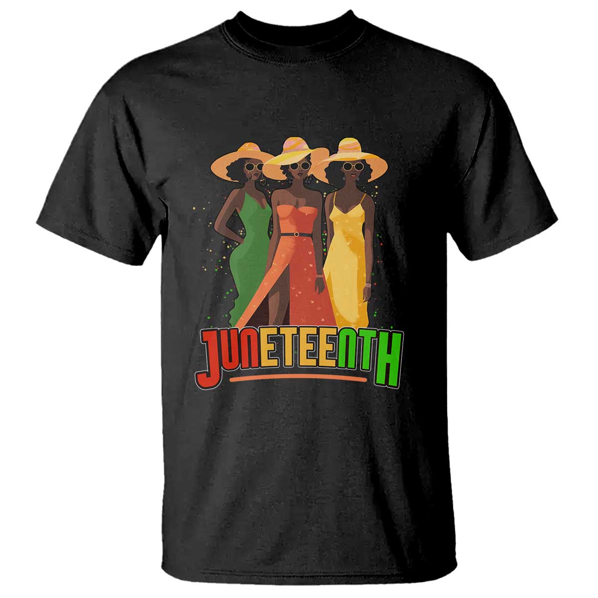 Juneteenth 1865 T Shirt Beautiful Black Women Melanin TS02 Black Print Your Wear