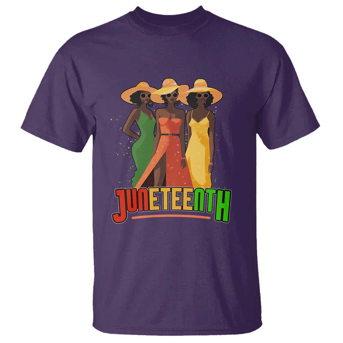 Juneteenth 1865 T Shirt Beautiful Black Women Melanin TS02 Purple Print Your Wear