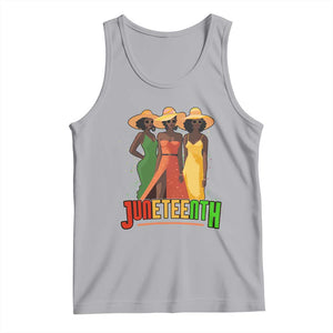 Juneteenth 1865 Tank Top Beautiful Black Women Melanin TS02 Athletic Heather Print Your Wear