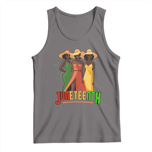 Juneteenth 1865 Tank Top Beautiful Black Women Melanin TS02 Deep Heather Print Your Wear