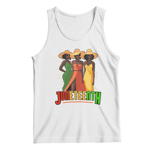 Juneteenth 1865 Tank Top Beautiful Black Women Melanin TS02 White Print Your Wear
