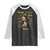 Melanin Locs Girl Raglan Shirt Dreadlock Black Pride African American TS02 Black White Print Your Wear