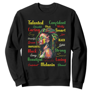 Juneteenth 1865 Sweatshirt Afro Melanin Locs Girl African American History TS02 Black Print Your Wear