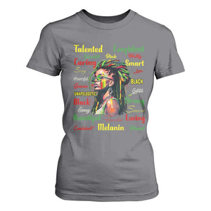Juneteenth 1865 T Shirt For Women Afro Melanin Locs Girl African American History TS02 Charcoal Print Your Wear