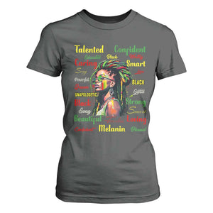 Juneteenth 1865 T Shirt For Women Afro Melanin Locs Girl African American History TS02 Dark Heather Print Your Wear