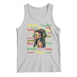 Melanin Locs Girl Tank Top Dreadlock Black Pride African American TS02 Ash Print Your Wear