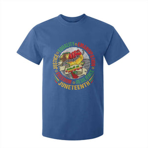Juneteenth 1865 T Shirt For Kid Freedom Justice Equality Emancipation Resilience Independence Day TS02 Royal Blue Print Your Wear