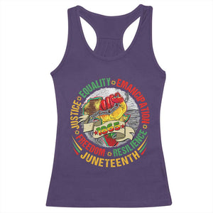 Juneteenth 1865 Racerback Tank Top Freedom Justice Equality Emancipation Resilience Independence Day TS02 Purple Print Your Wear