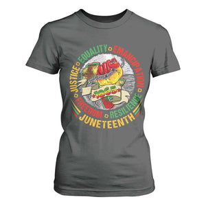 Juneteenth 1865 T Shirt For Women Freedom Justice Equality Emancipation Resilience Independence Day TS02 Dark Heather Print Your Wear