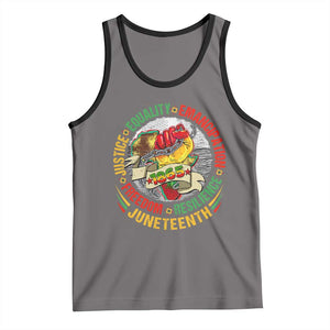 Juneteenth 1865 Tank Top Freedom Justice Equality Emancipation Resilience Independence Day TS02 Deep Heather Black Print Your Wear