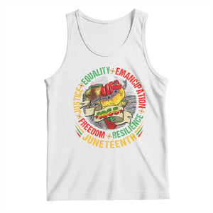Juneteenth 1865 Tank Top Freedom Justice Equality Emancipation Resilience Independence Day TS02 White Print Your Wear