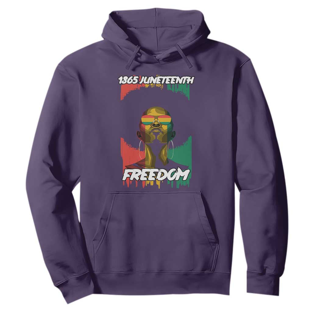 Juneteenth 1865 Hoodie Freedom Afro Melanin Woman African American Dripping TS02 Purple Print Your Wear