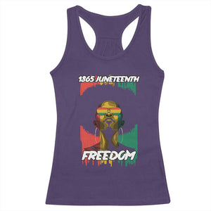 Juneteenth 1865 Freedom Racerback Tank Top Afro Melanin Woman African American Dripping TS02 Purple Print Your Wear