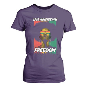 Juneteenth 1865 T Shirt For Women Freedom Afro Melanin Woman African American Dripping TS02 Purple Print Your Wear