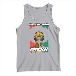 Juneteenth 1865 Freedom Tank Top Afro Melanin Woman African American Dripping TS02 Athletic Heather Print Your Wear