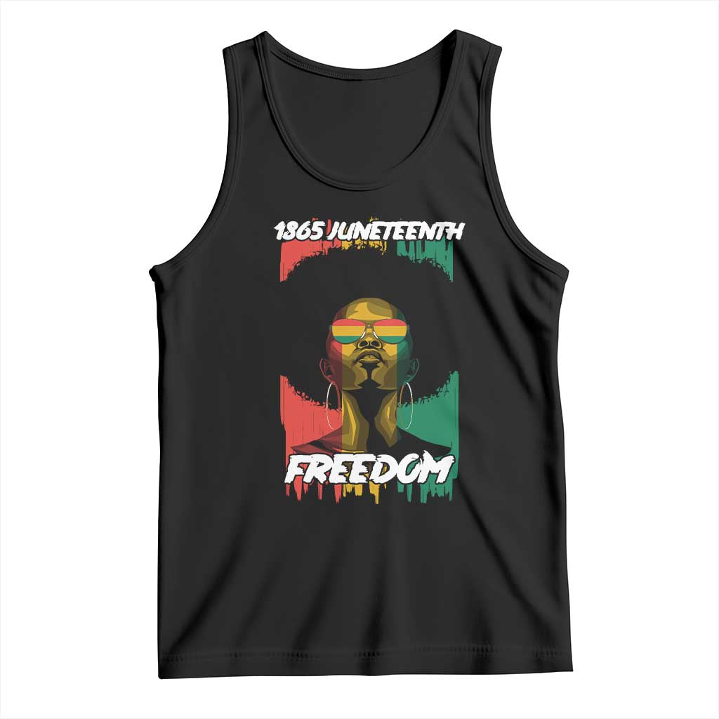 Juneteenth 1865 Freedom Tank Top Afro Melanin Woman African American Dripping TS02 Black Print Your Wear