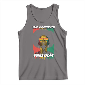 Juneteenth 1865 Freedom Tank Top Afro Melanin Woman African American Dripping TS02 Deep Heather Print Your Wear