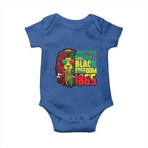 Juneteenth Baby Onesie Celebrate Black Freedom 1865 Dope Dreadlocks Lion Locs Rasta Hair TS02 Royal Blue Print Your Wear