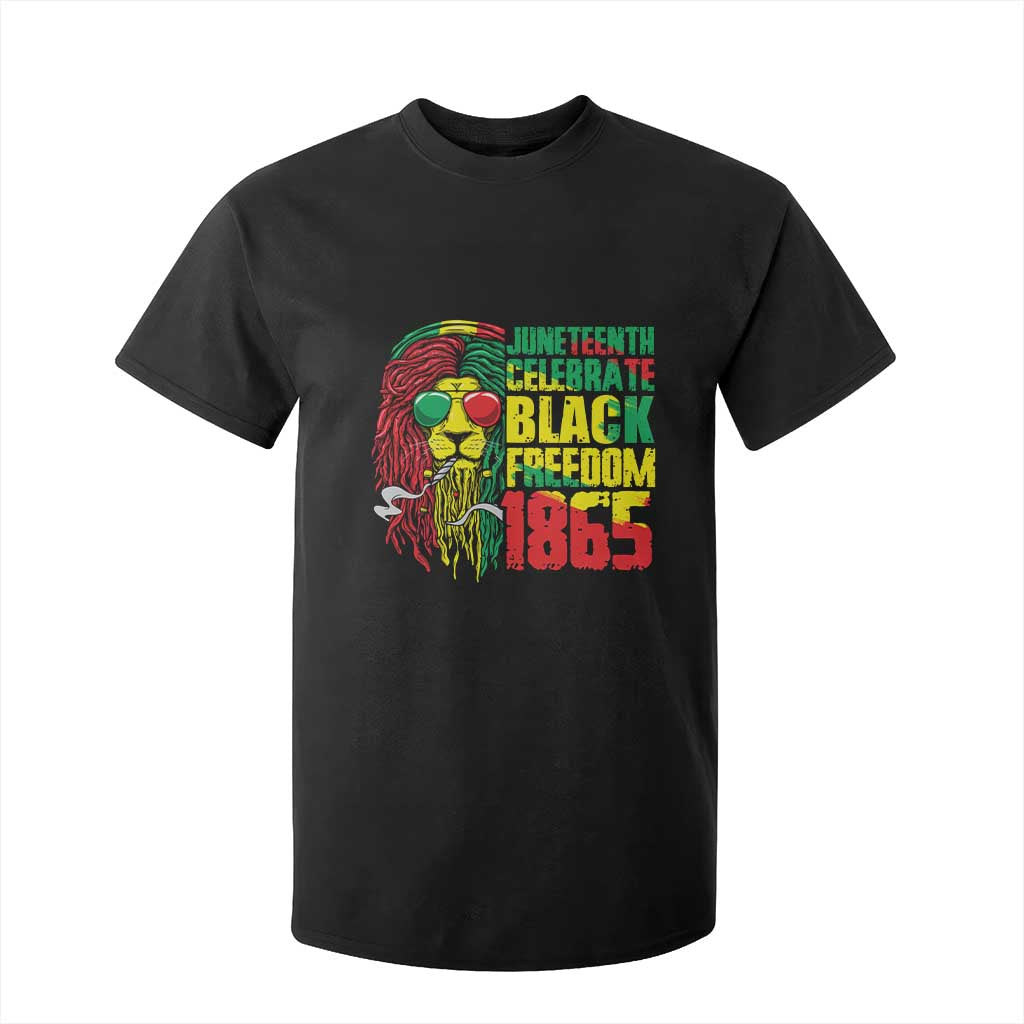 Juneteenth T Shirt For Kid Celebrate Black Freedom 1865 Dope Dreadlocks Lion Locs Rasta Hair TS02 Black Print Your Wear