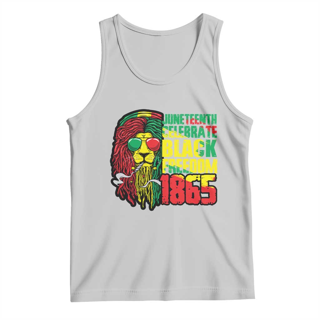 Juneteenth Tank Top Celebrate Black Freedom 1865 Dope Dreadlocks Lion Locs Rasta Hair TS02 Ash Print Your Wear
