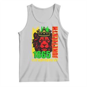 Juneteenth 1865 Is My Independence Day Tank Top Freedom Lion King TS02 Ash Print Your Wear