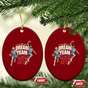 Dream Team 76 Founding Fathers Playing Basketball Ceramic Ornament Funny George Washington Abraham Lincoln Patriotic Sports Fan TS02 Print Your Wear