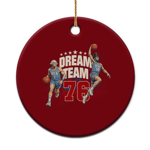 Dream Team 76 Founding Fathers Playing Basketball Ceramic Ornament Funny George Washington Abraham Lincoln Patriotic Sports Fan TS02 1pc Red Print Your Wear