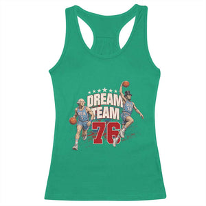 Dream Team 76 Founding Fathers Playing Basketball Racerback Tank Top Funny George Washington Abraham Lincoln Patriotic Sports Fan TS02 Irish Green Print Your Wear