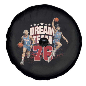 Dream Team 76 Founding Fathers Playing Basketball Spare Tire Cover Funny George Washington Abraham Lincoln Patriotic Sports Fan TS02 Print Your Wear