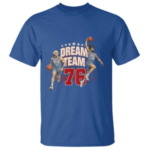 Dream Team 76 Founding Fathers Playing Basketball T Shirt Funny George Washington Abraham Lincoln Patriotic Sports Fan TS02 Royal Blue Print Your Wear